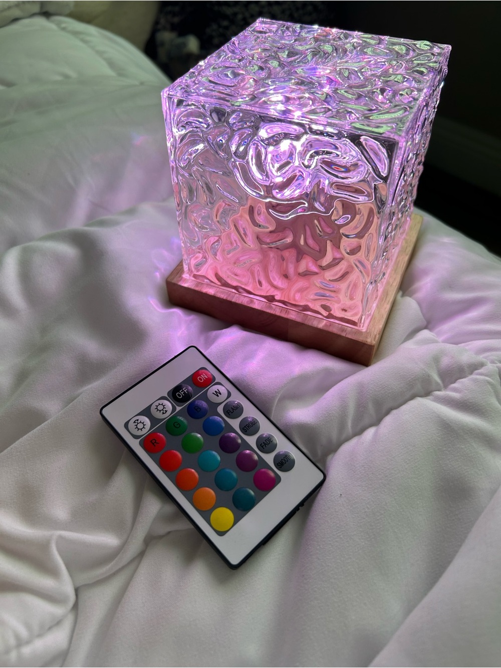 Ocean Ripple Cube Night Light - Picture 4 of 7